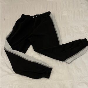 Black and Gray Jogger Pants
